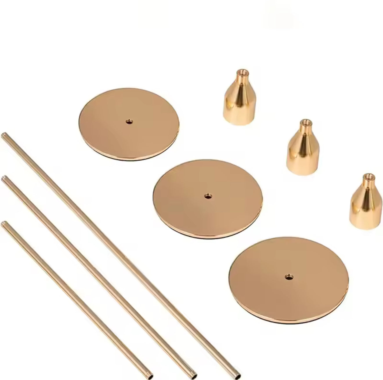 Set of 3 Metal Candle Holders