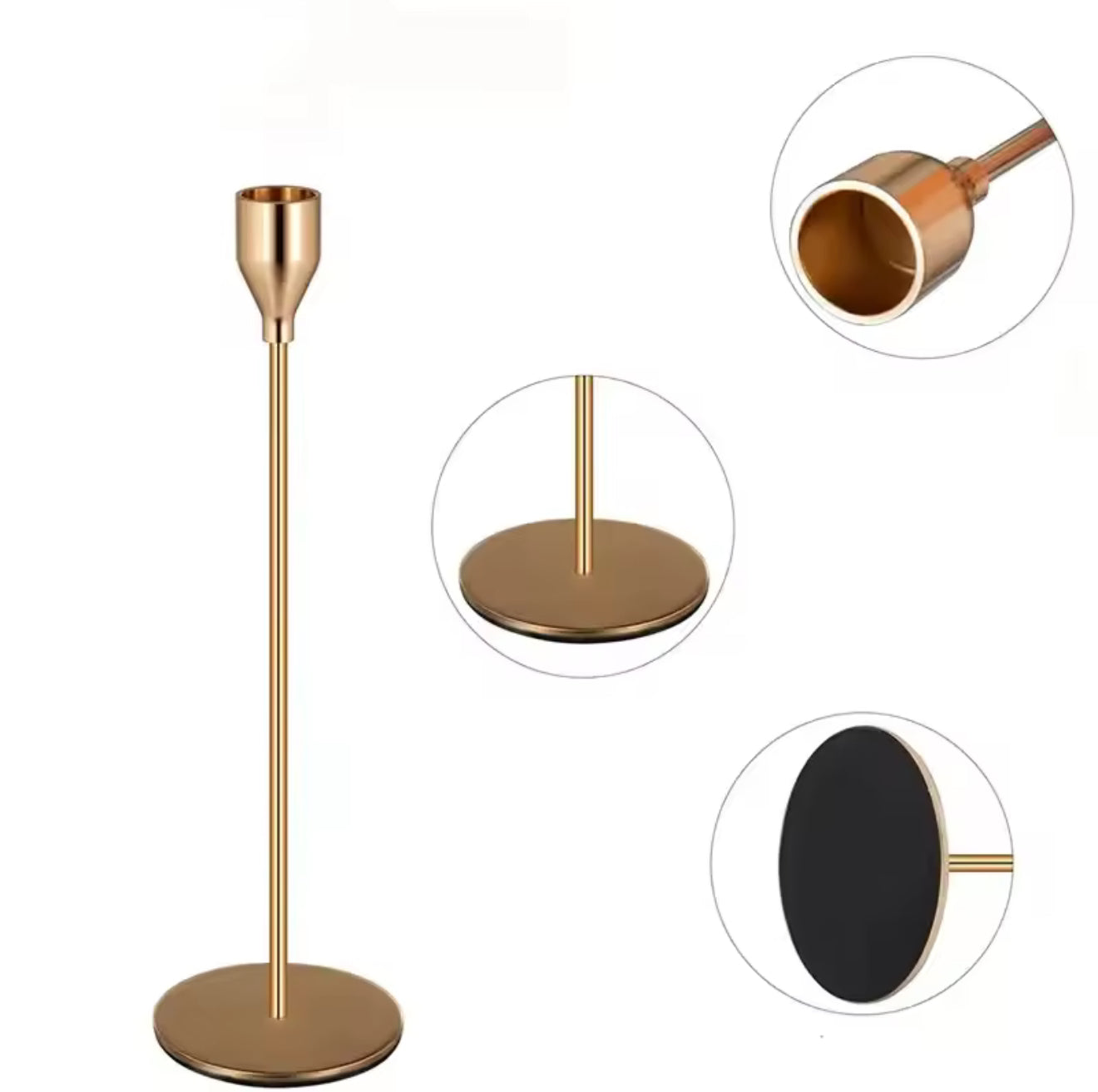 Set of 3 Metal Candle Holders