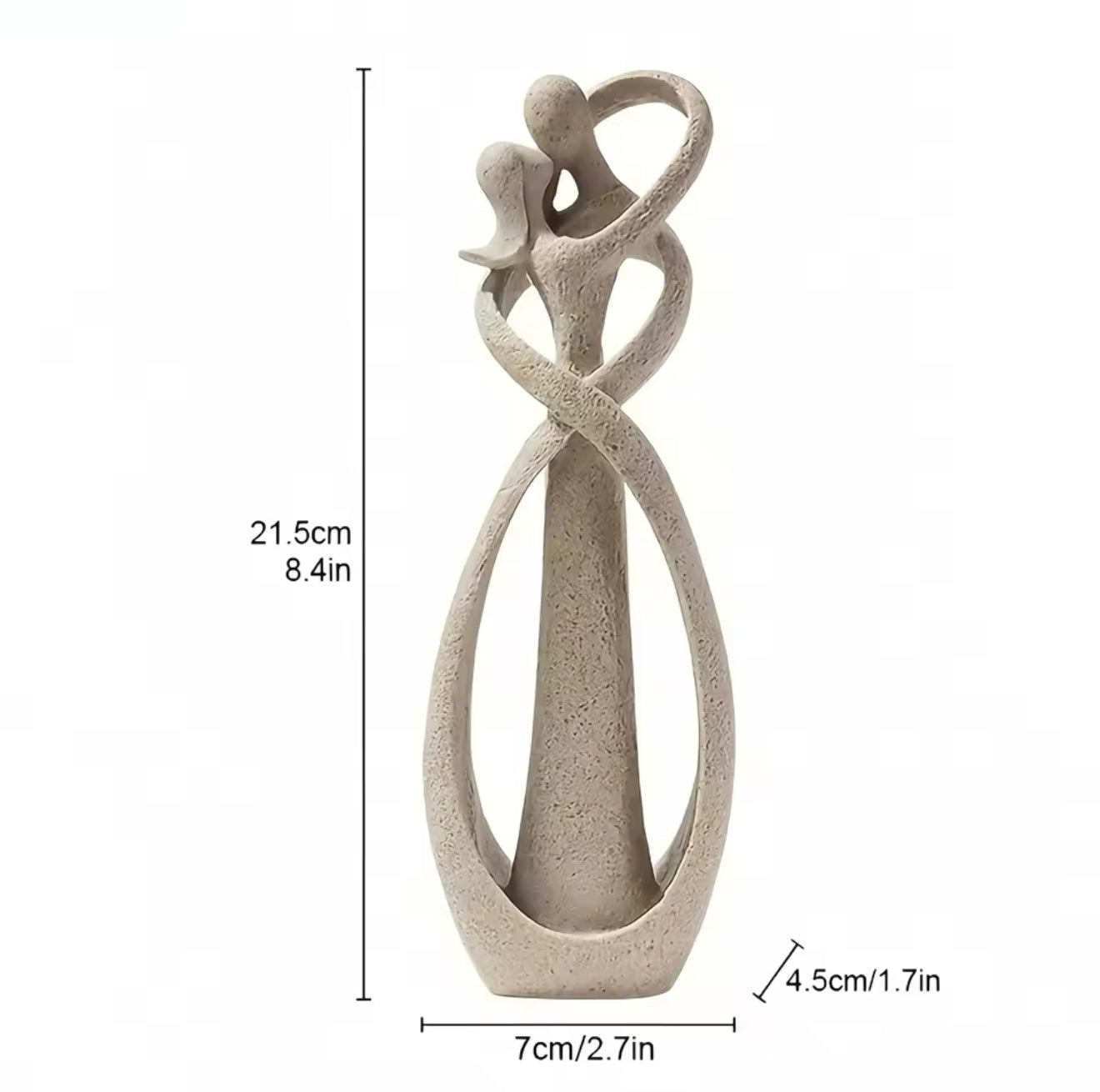 Abstract Resin Couple Statue