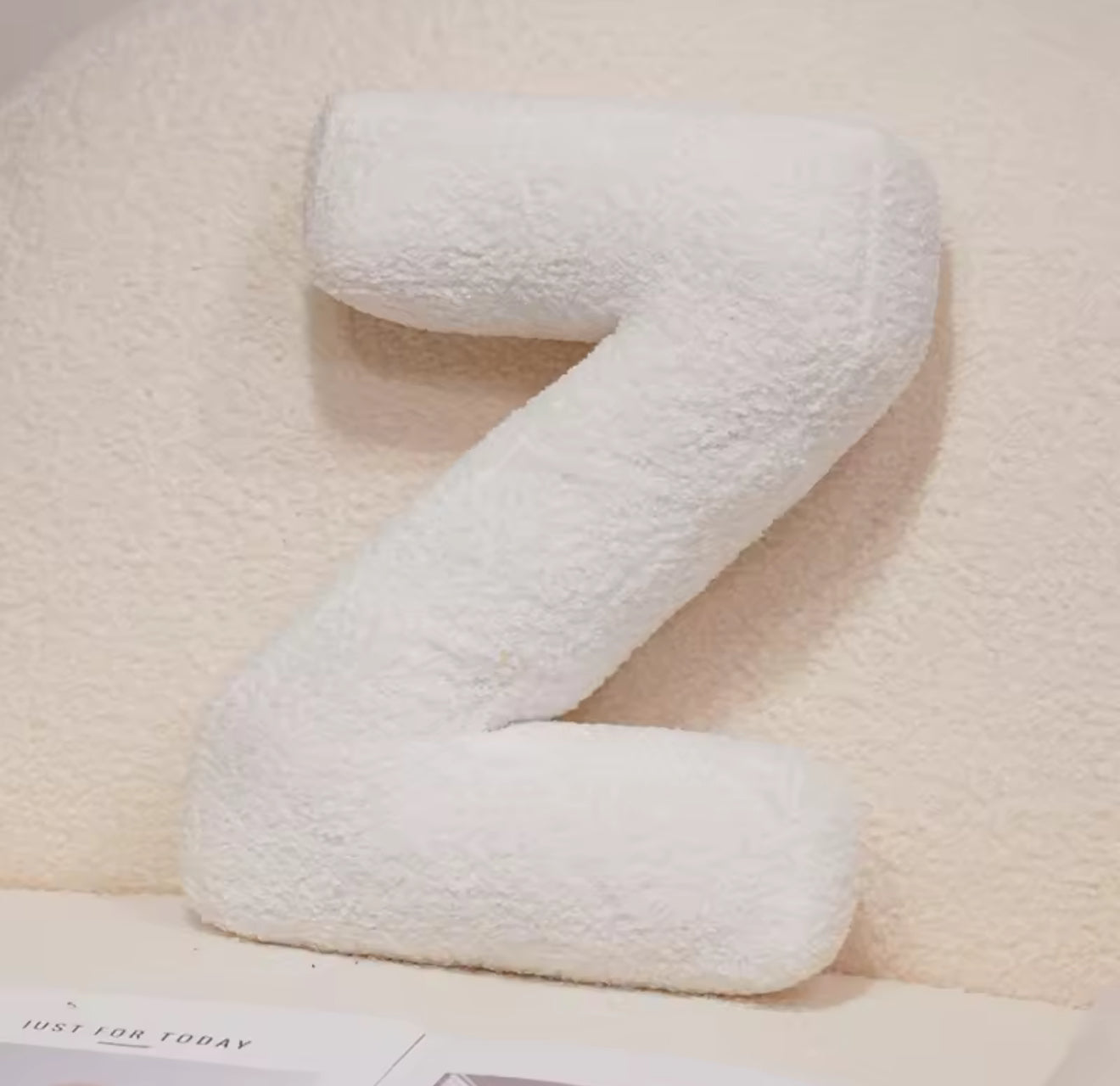 Cozy Alphabet Plush Pillow
