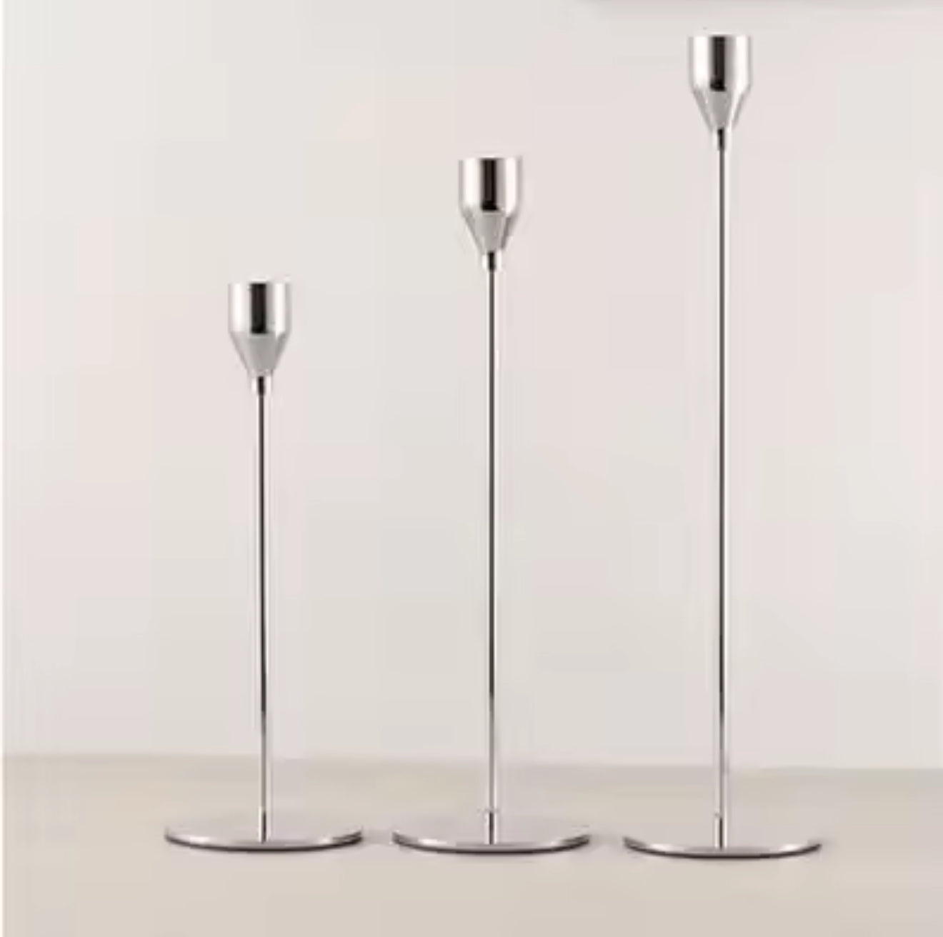 Set of 3 Metal Candle Holders