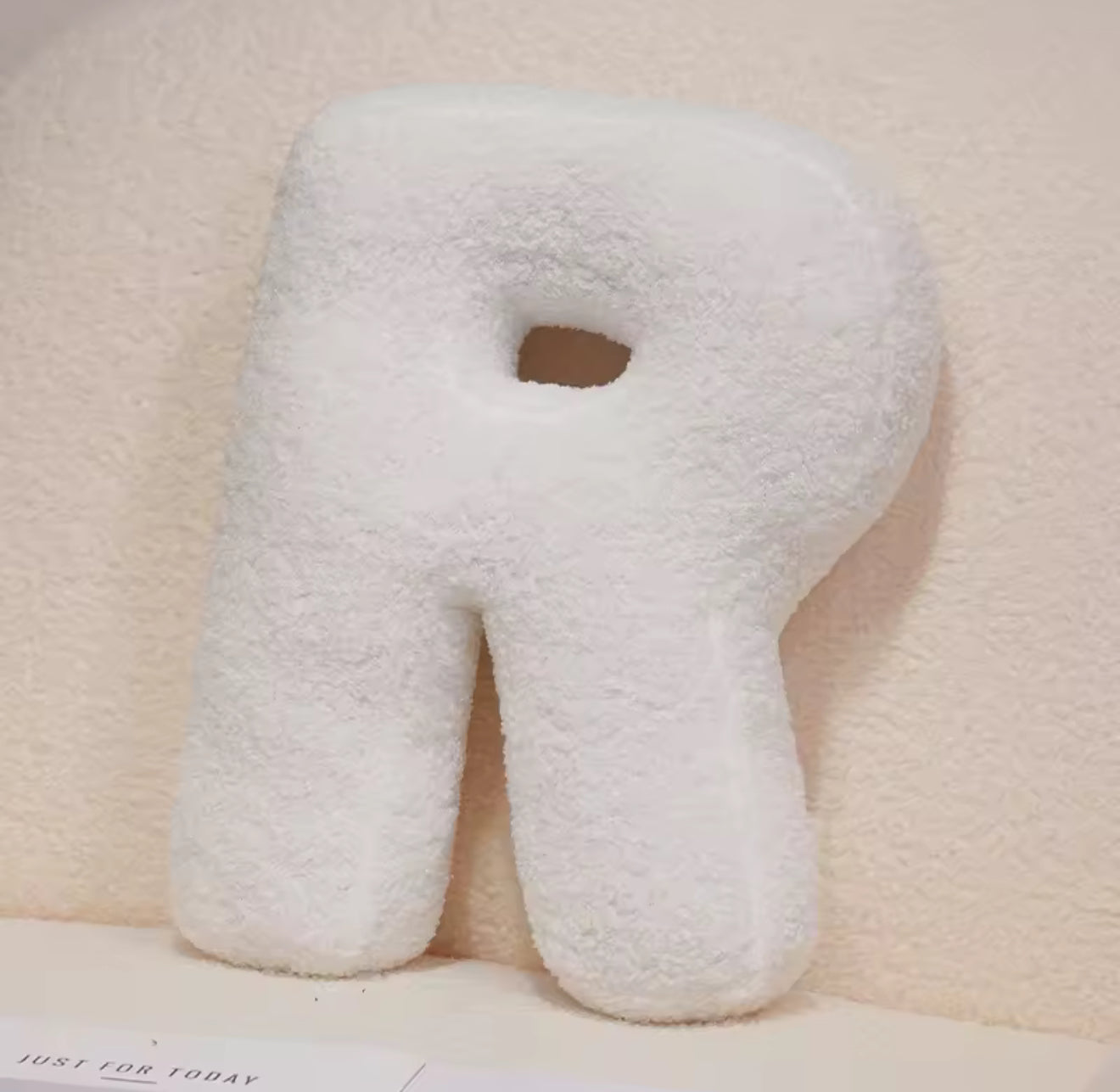 Cozy Alphabet Plush Pillow