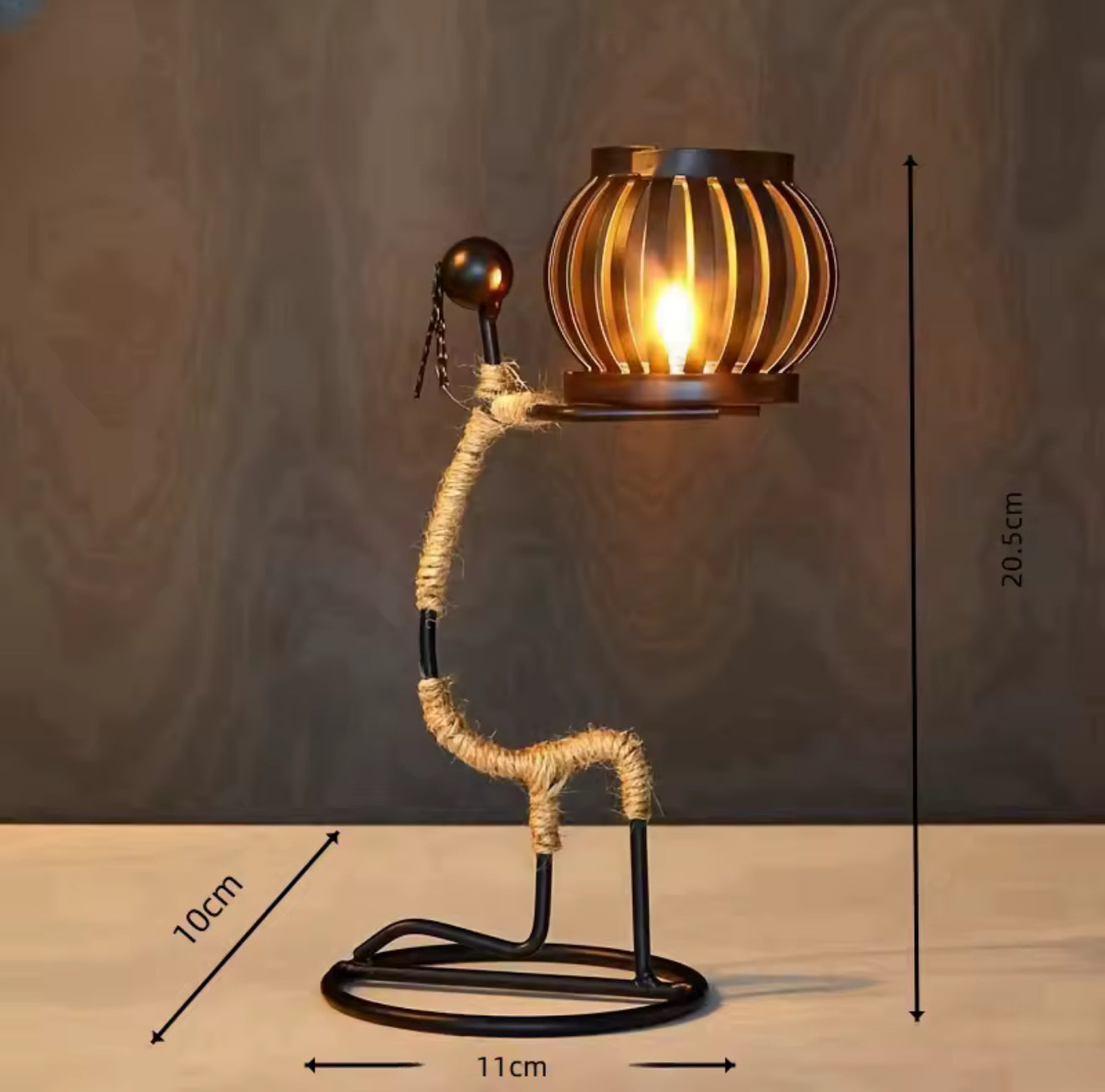 Nordic Abstract Metal Candle Holder