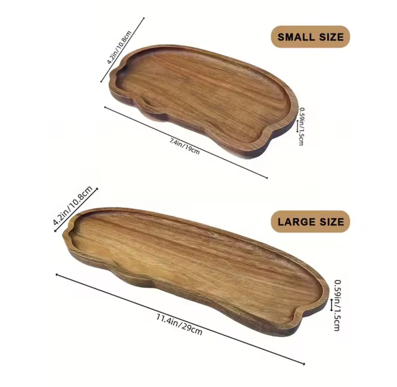 Japanese Style Wooden Serving Tray