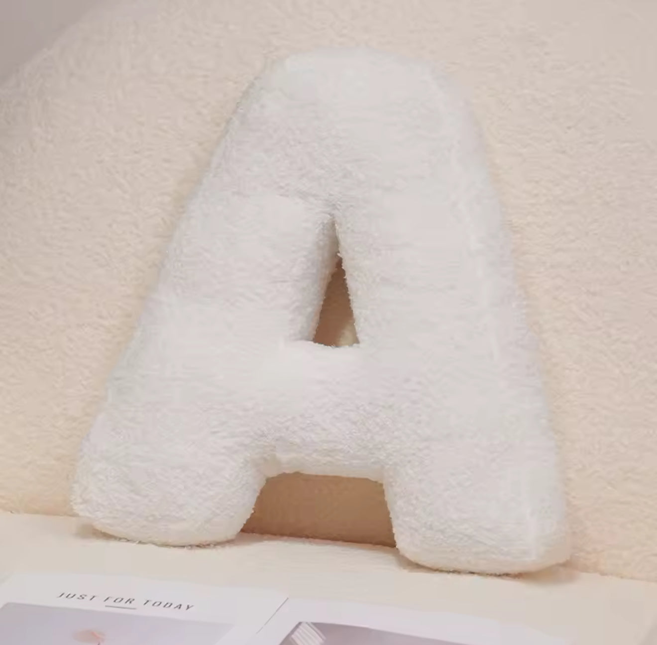 Cozy Alphabet Plush Pillow