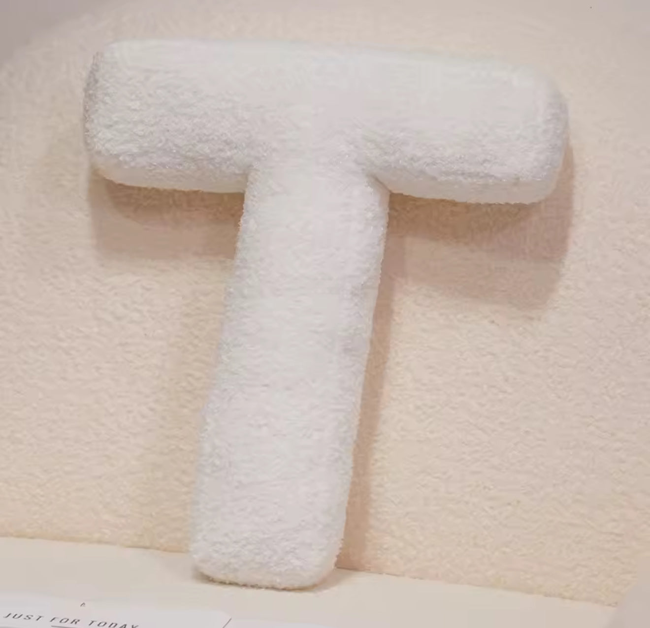 Cozy Alphabet Plush Pillow