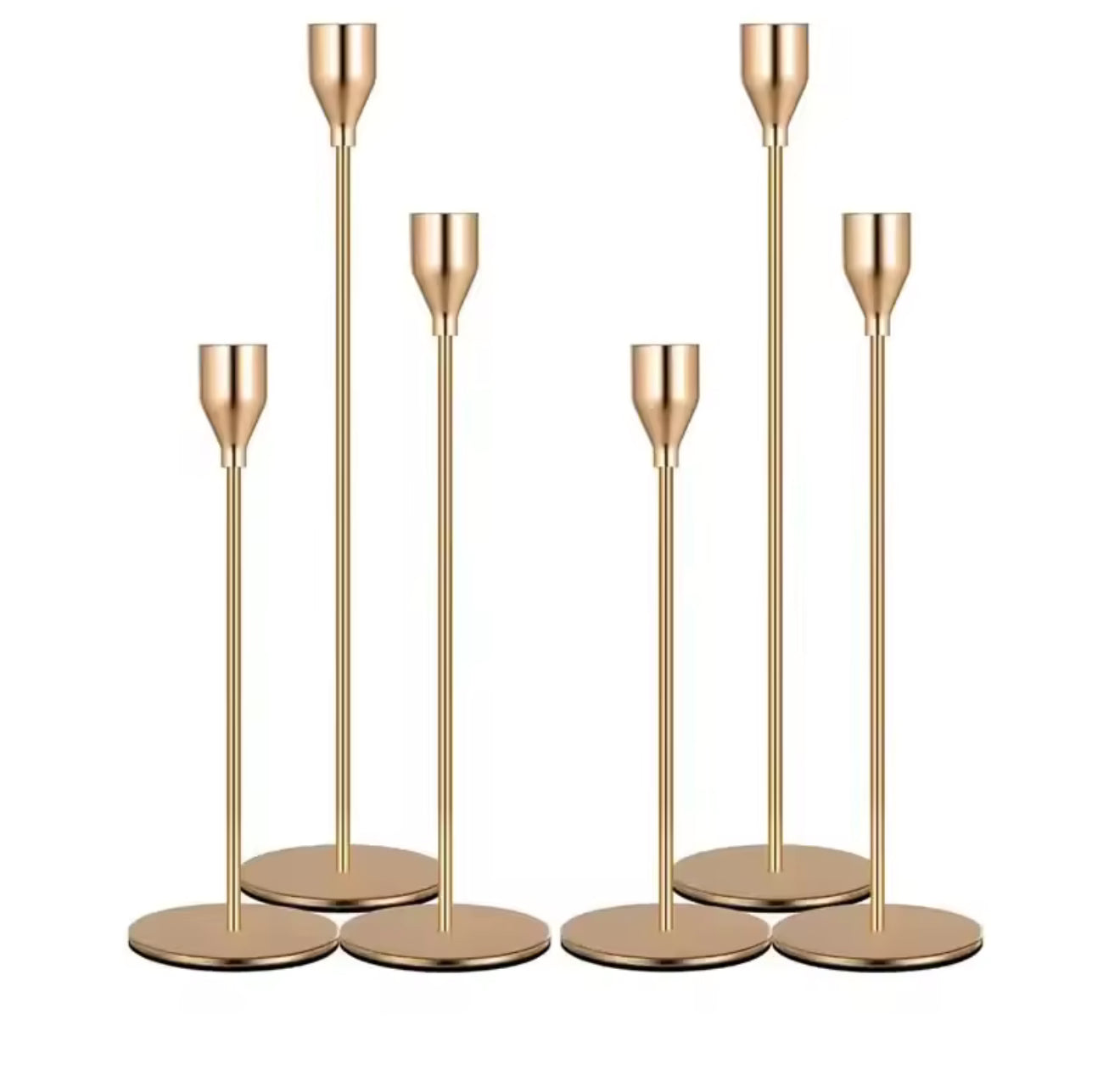 Set of 3 Metal Candle Holders