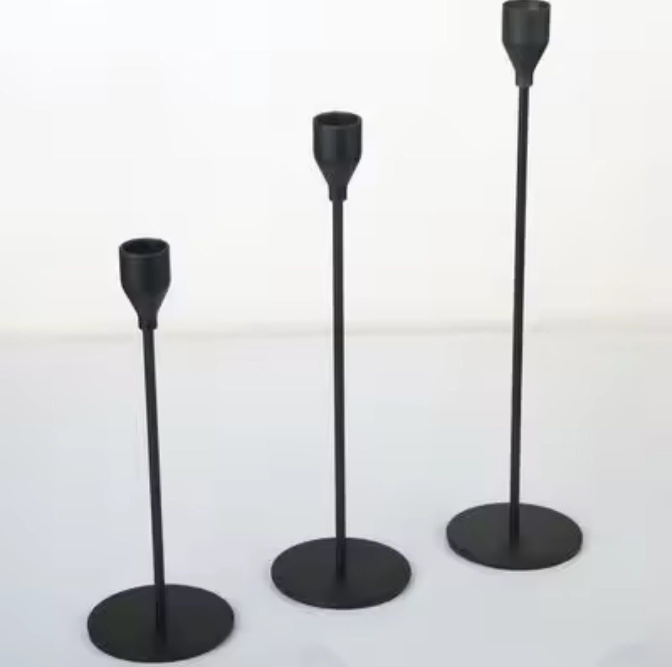 Set of 3 Metal Candle Holders