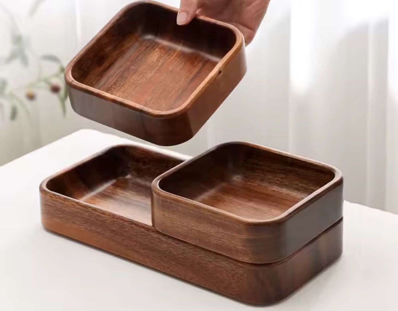 Premium Solid Acacia Wood Tray
