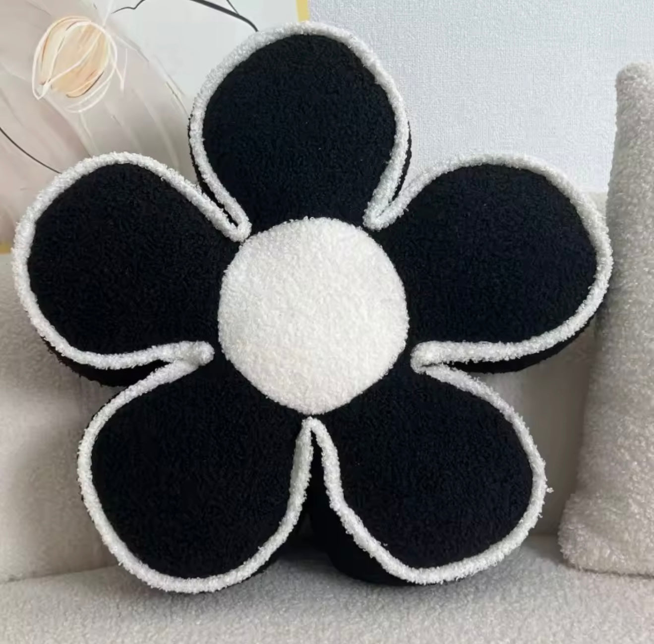 Floral Sunflower Petal Throw Pillow