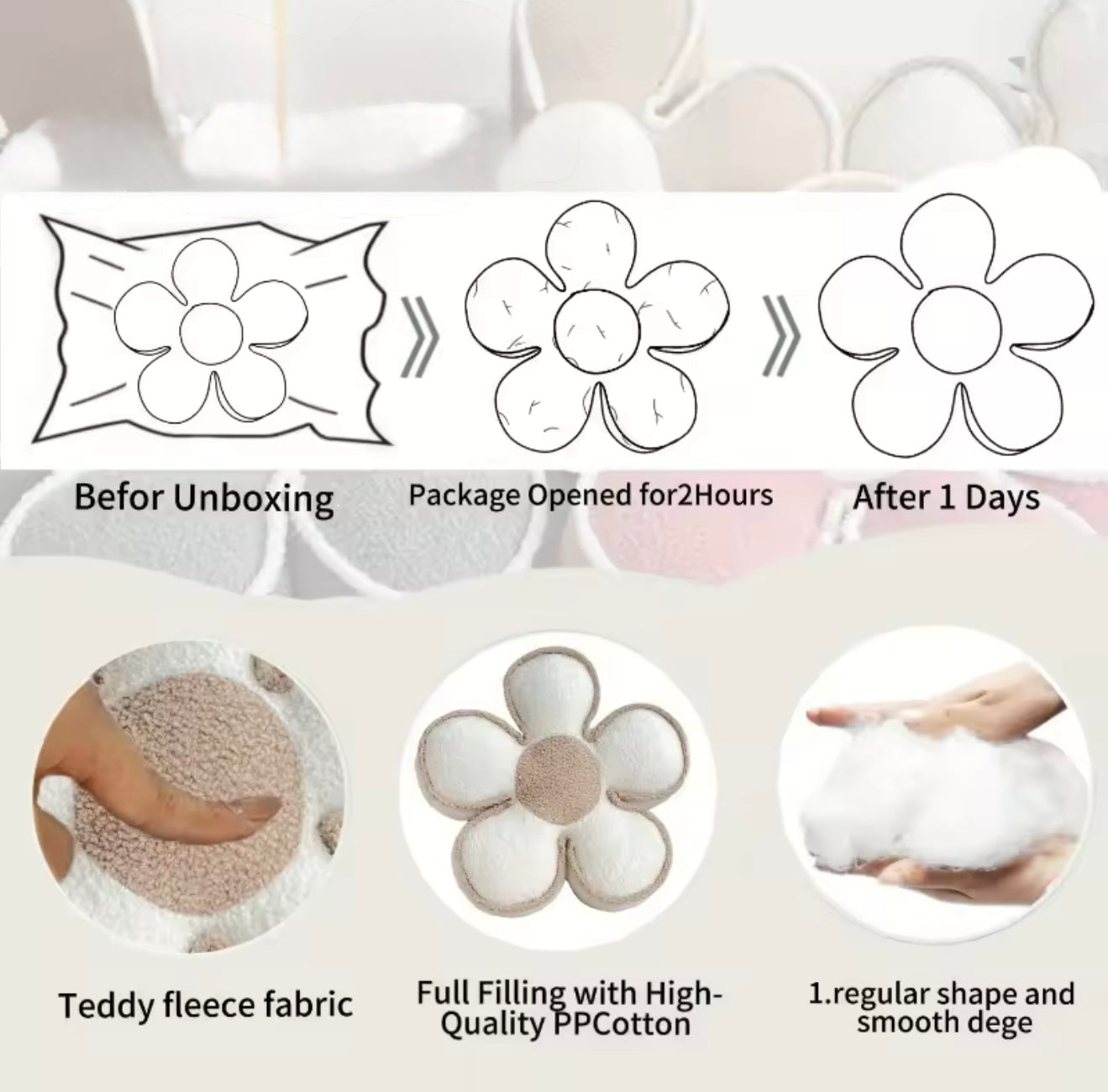 Floral Sunflower Petal Throw Pillow