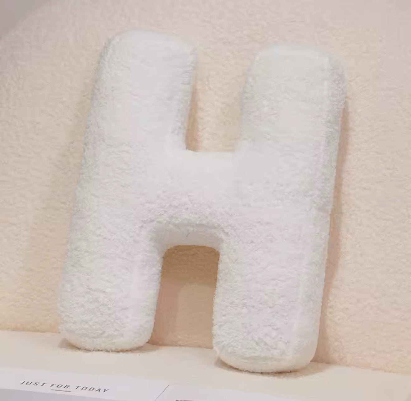 Cozy Alphabet Plush Pillow