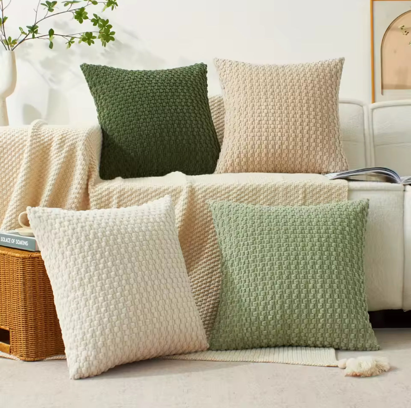 Bohemian Striped Fall Throw Pillow