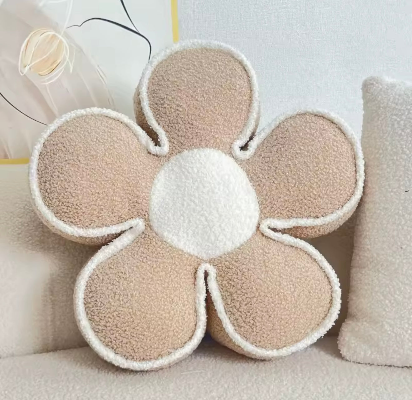 Floral Sunflower Petal Throw Pillow