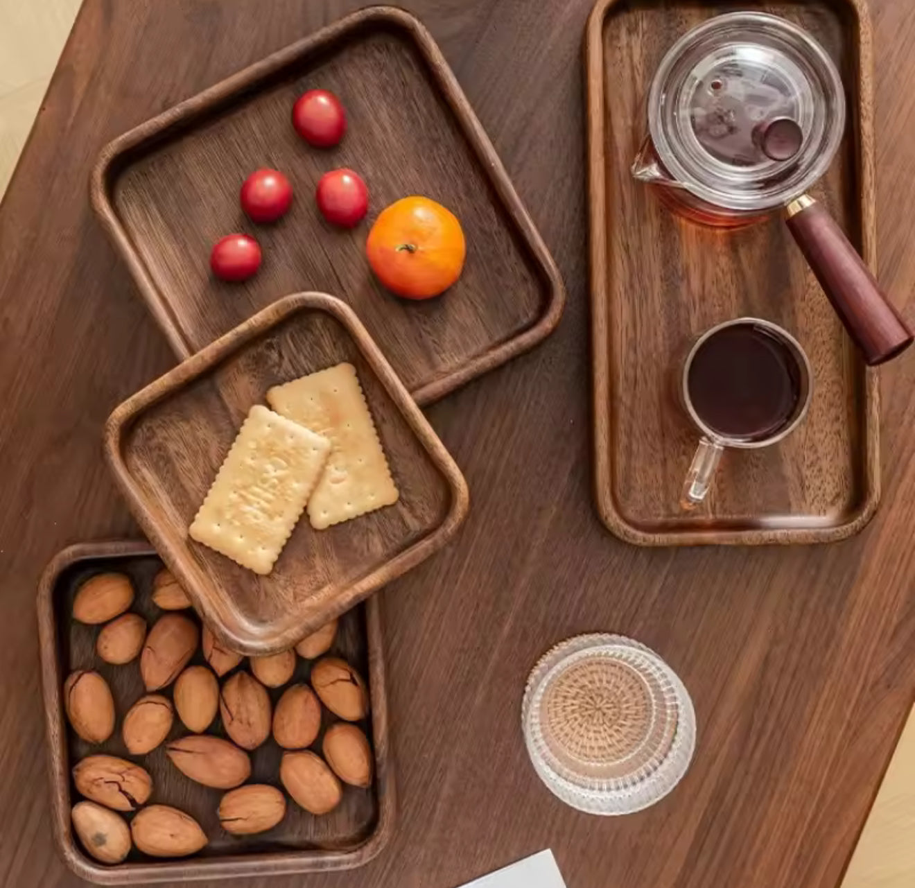 Premium Solid Acacia Wood Tray