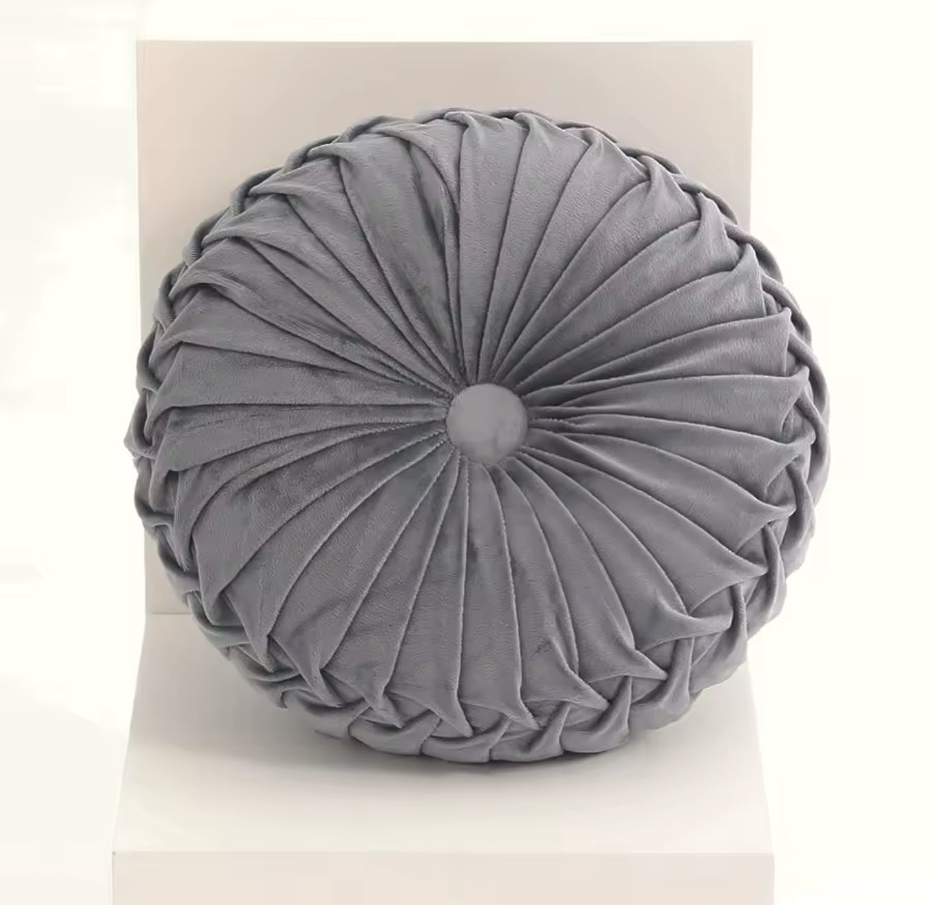 Handmade Pleated 3D Velvet Pumpkin Pillow