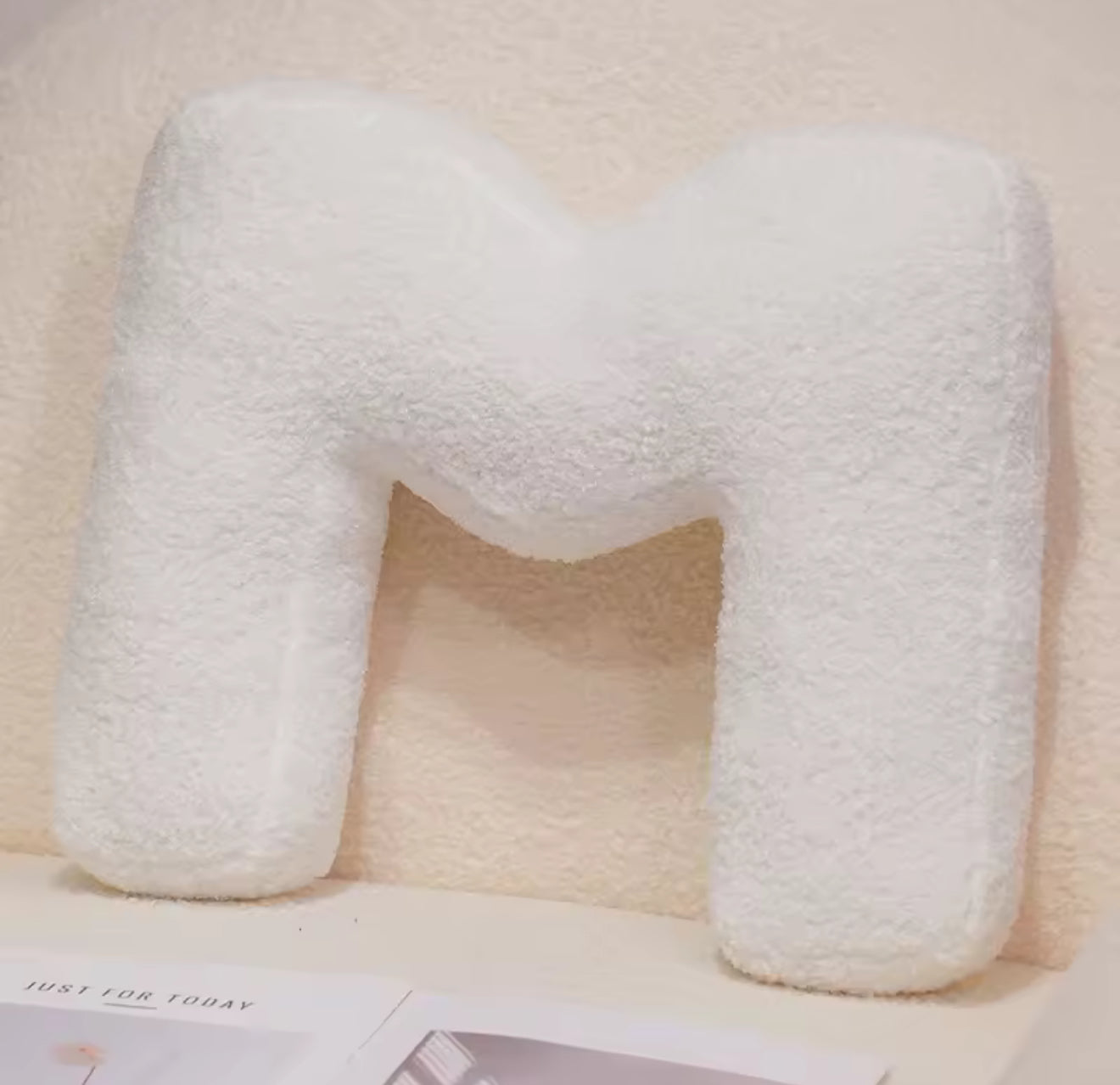 Cozy Alphabet Plush Pillow