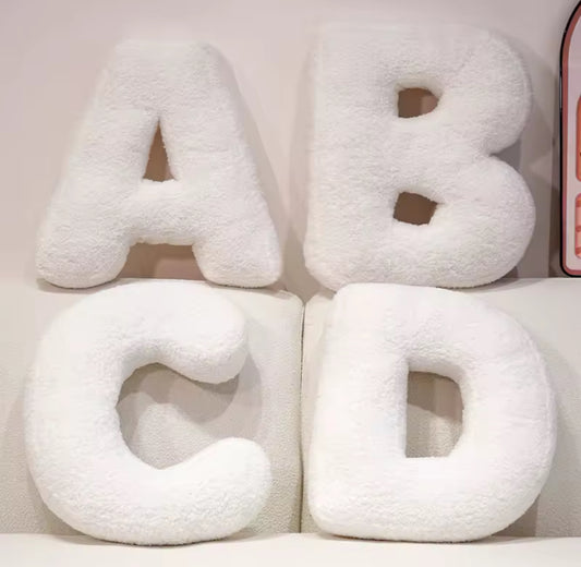 Cozy Alphabet Plush Pillow