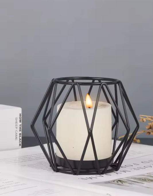 Creative Nordic Geometric Iron Candle Holder