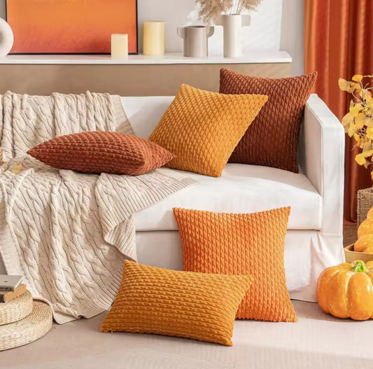 Bohemian Striped Fall Throw Pillow