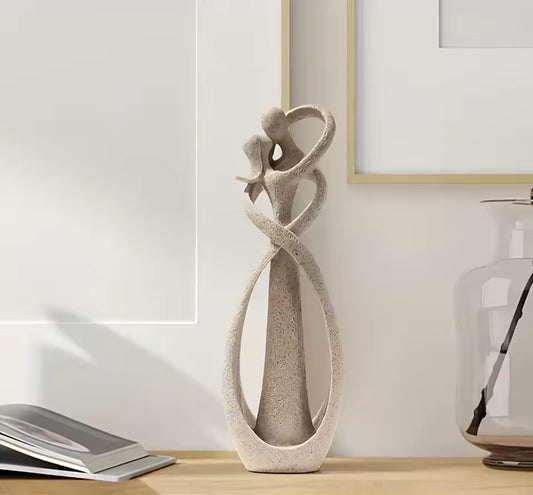 Abstract Resin Couple Statue